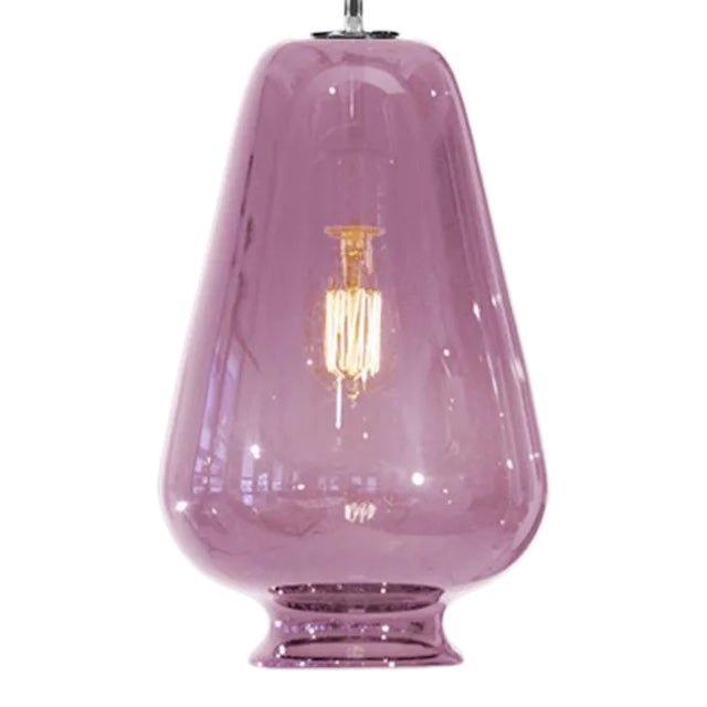 Mars Pendant Light from the Versuvius Collection in Rose Quartz For Sale