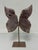 Design Plus Gallery presents a Pink Amethyst Butterfly on Stand. This sculptural mineral specimen is formed from matched...