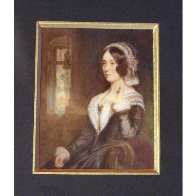 C. 1830s Miniature Portrait Attributed to Emanuel Thomas Peter of Austria For Sale - Image 4 of 4