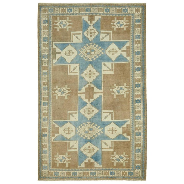 Textile Anatolian Handmade Wool Rug For Sale - Image 7 of 7