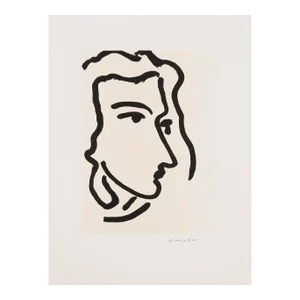 "Nadia Regardant a Droite" Reproduction Henri Matisse Lithograph