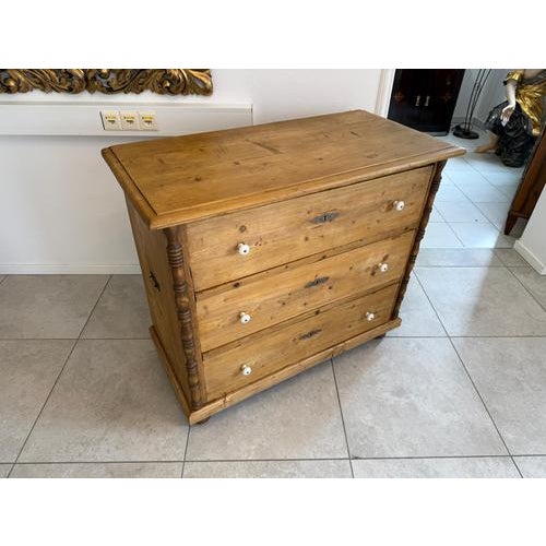 Original Biedermeier 3-Drawer Chest of Drawers Dimensions: Height x Width x Depth 95 x 110 x 53 cm Very beautiful original...