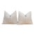 Set of 2, Linen Stag Cactus Silk Moroccan Pillows For Sale