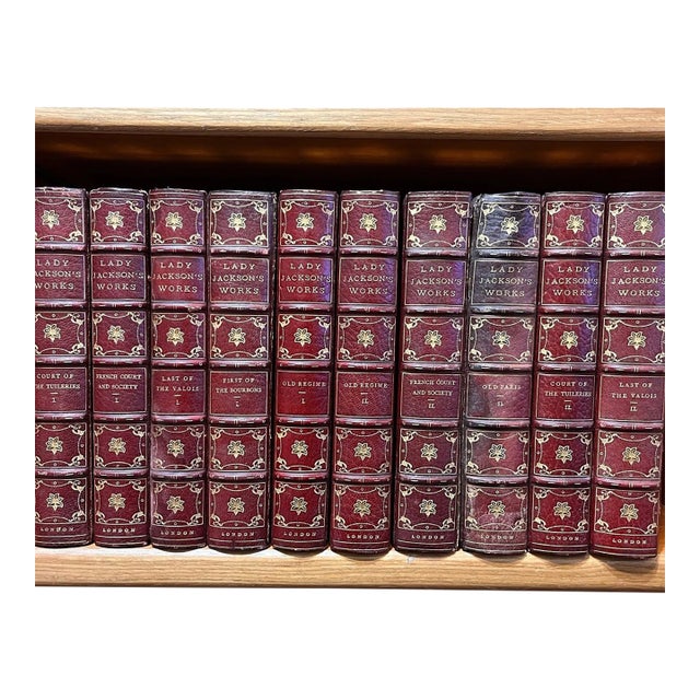 Late 20th Century Lady Jackson Works 10 Vol Leather Book Set Limited Edition #46 Grolier For Sale