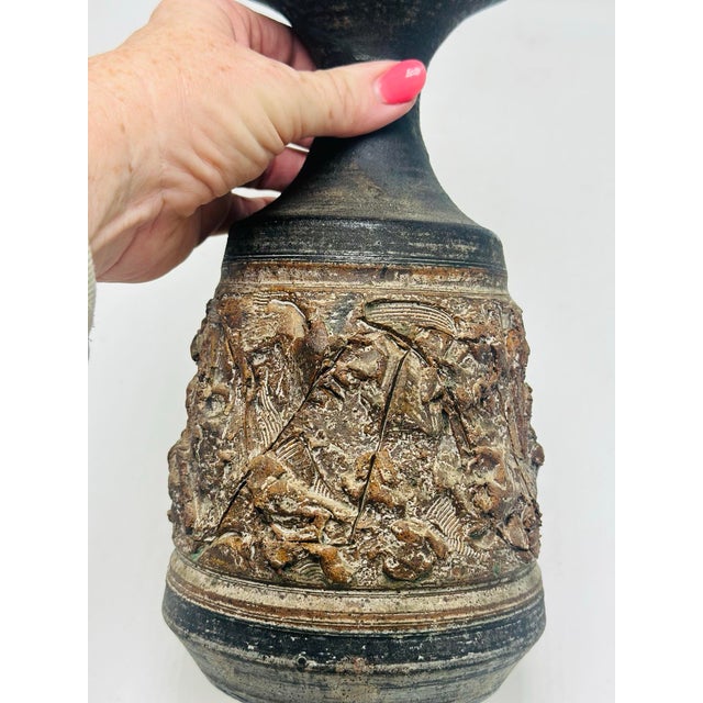 Signed Vintage Artist Pottery Vase For Sale In Charleston - Image 6 of 6