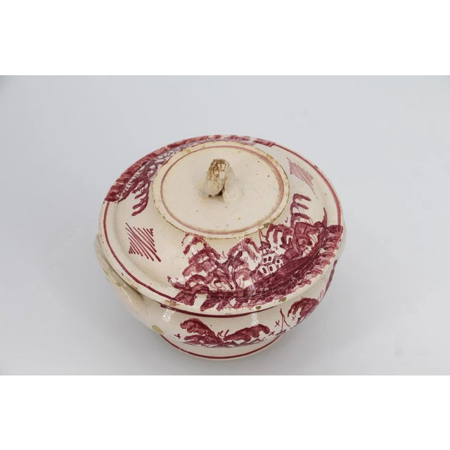 19th Century Portuguese Earthenware Small Covered Tureen For Sale - Image 6 of 12