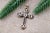 19.2k Gold Cross Pendant with Paw and Diamonds, in Worn conditions. Designed 1920 to 1949