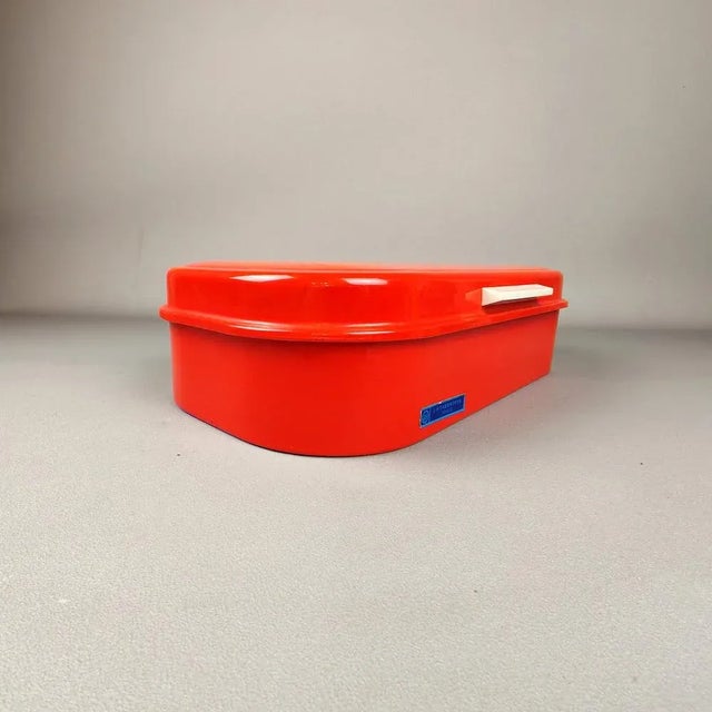Red Swedish Bread Box by Nils Johan, 1960s For Sale - Image 8 of 15