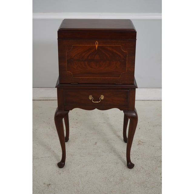 Age: Approx: 30 Years Old Details: Removable Serving Tray High Quality Construction Queen Anne Legs & Pad Feet Figural...