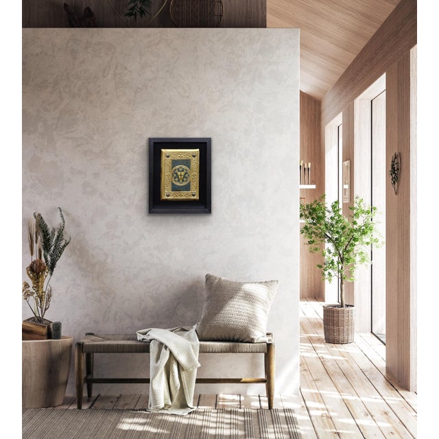 Icilio Federico Joni, Painted Gesso, Gilt and Wood Tavolette Book Cover Binding, 1890s, Oil & Cedar & Gesso For Sale - Image 15 of 18