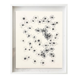 Minimalist Black & White Botanical Abstract, Framed by Jake Poser For Sale