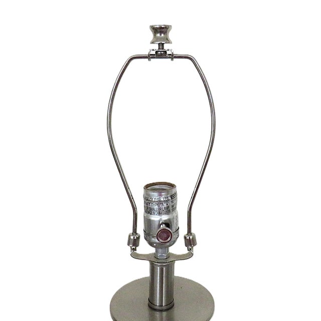 Glass Pair of Large John Richard Designer Table Lamps Blue & White Glass Post Mid Century Modern For Sale - Image 7 of 9