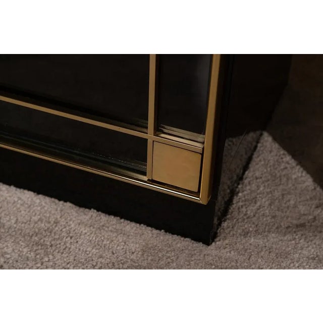 Metal Glass Sideboards by Pierre Cardin for Bobois Roche, 1980s, Set of 2 For Sale - Image 7 of 10