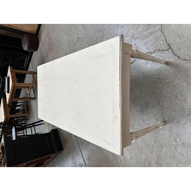 Vintage Distressed Desk Table For Sale - Image 4 of 6