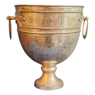 Vintage Metal Champagne Cooler, 1970s For Sale