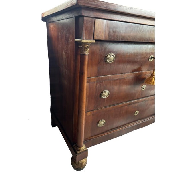 Brown Empire Tuscan Chest of Drawers, 1820s For Sale - Image 8 of 18