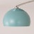 Nova 1960s Morelli Half Dome Arc Wall Sconce - Pool Blue Shade, Modern Satin Nickel, White Steel Shade For Sale - Image 4 of 7