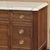 Wood Antique French Louis XVI Mahogany Commode With Carrara Marble For Sale - Image 7 of 14