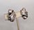 Napier Vintage Signed Napier Modernist Silvertone Scroll Clip Earrings-2 Pieces For Sale - Image 4 of 8