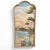 Italian Artist, Lobed Panels with Landscapes, Oil Paintings on Canvas, Set of 3 For Sale - Image 3 of 5