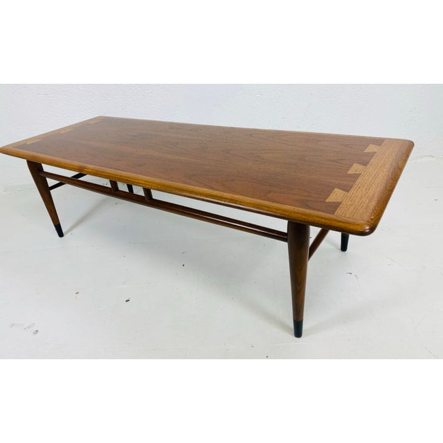 1960s Lane Furniture Co. Modern Acclaim Walnut Coffee Table. For Sale - Image 5 of 8