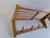 Gold Mid-Century Modern Czechoslovak Wooden Wall Coat Rack with Shelf, 1970 For Sale - Image 8 of 15