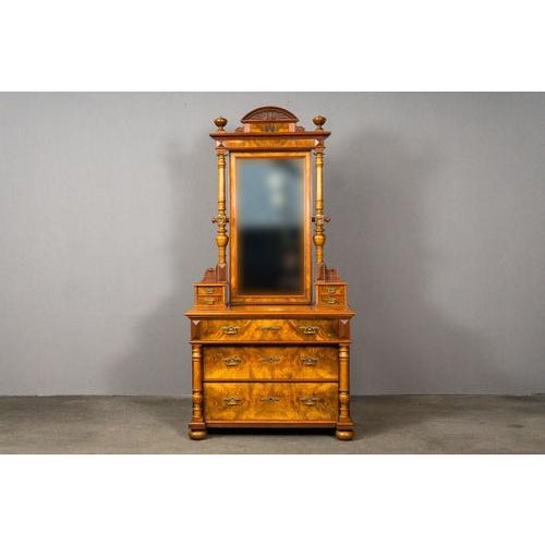 Gründerzeit Chest of Drawers with Mirror For Sale - Image 3 of 18