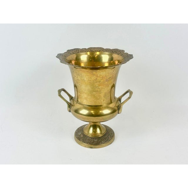 Goldenrod Vintage Danish Brass Wine Cooler from Malm, 1950s For Sale - Image 8 of 12