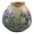 Hand Painted German Porcelain Bud Vase With Violets & Gilt Rim – 3” For Sale