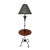 Maitland-Smith Iron & Bronze Claw Foot Candlestick Floor Lamp With Center Table For Sale