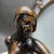 1920s Art Deco Egyptian Revival Nude Spelter & Marble Table Lamp For Sale - Image 10 of 16