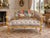 Tan 1975 French Artisan Louis XVI Gold Velvet Settee For Sale - Image 8 of 8