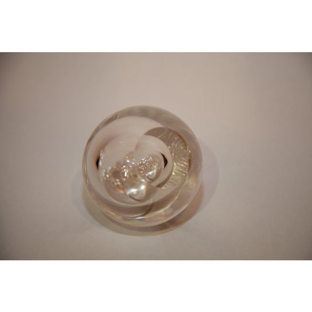 Glass Alfredo Barbini Murano Oggetti Glass Apple Paper Weight For Sale - Image 7 of 9