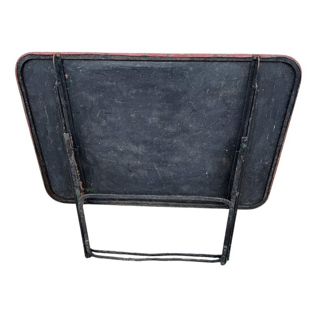 Provencal Folding Iron Garden Table, 1900s For Sale - Image 11 of 16