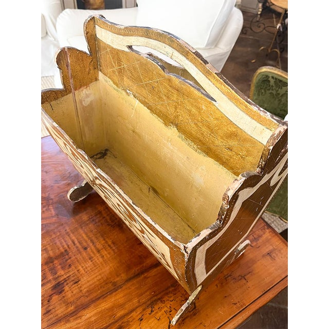 19th Century 19th Century Italian Florentine Magazine Rack For Sale - Image 5 of 5