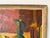 Red 1970’s Lila Mirsky Mid-Century Modern Still Life Oil on Masonite Painting – Wood Framed For Sale - Image 8 of 12