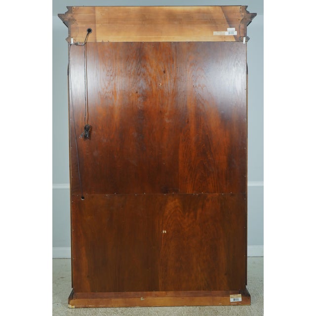 Henredon Extremely Large Curio China Cabinet For Sale - Image 16 of 17