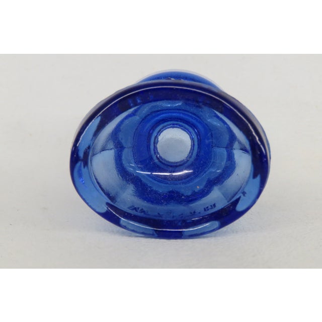 1950s Wyeth Pharmaceutical Blue Glass Eye Wash Cup by Maryland Glass Corp 4528b For Sale In Miami - Image 6 of 12