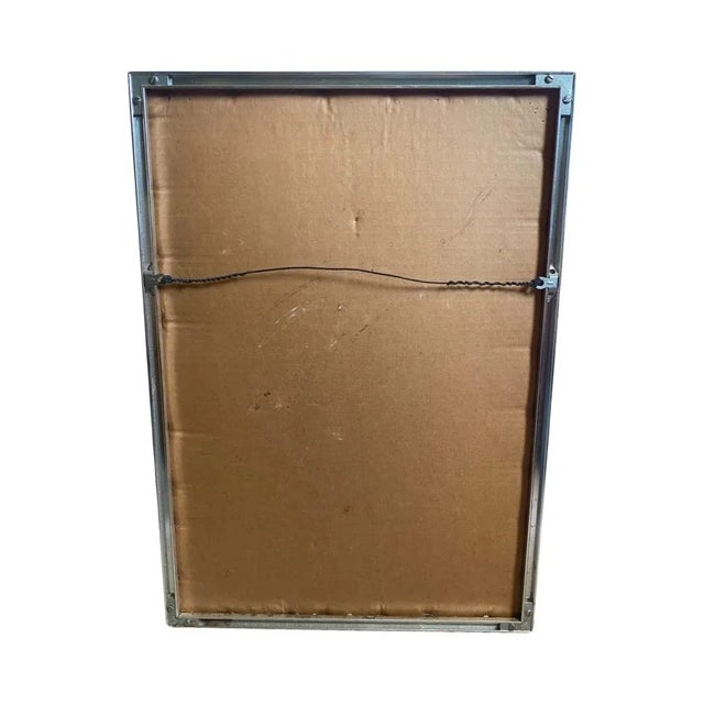 Vintage Oil Pastel Drawing on Paper of a Nude Woman Circa 1950’s, Framed For Sale - Image 12 of 12