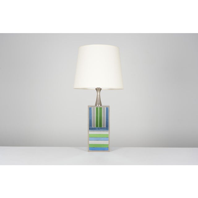 1970s Mirror Lamp from Phillipe Barbier, 1970s For Sale - Image 5 of 6