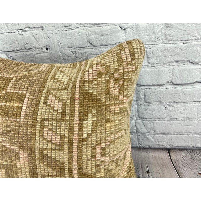 Turkish 20 x 20 Rug Pillow Anatolian Oasis Turkish Pillow Cushion Cover For Sale - Image 3 of 4