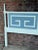 Mid-Century Palm Beach Blue Faux Bamboo King Headboard - Newly Painted For Sale In Mobile - Image 6 of 11