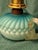 Rare Antique Blue Satin Glass Oil Kerosene Finger Lamp Hand-Blown Uv Reactive For Sale - Image 10 of 18