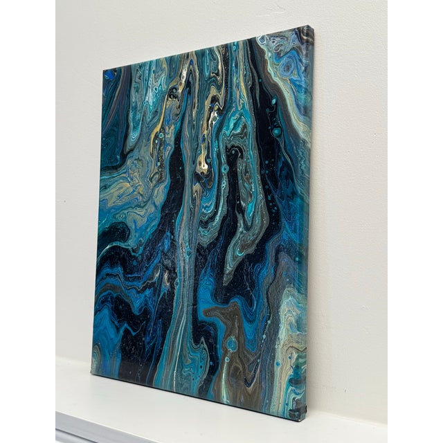 Contemporary Abstract Expressionism "Marble" Original Oil Painting For Sale - Image 4 of 12