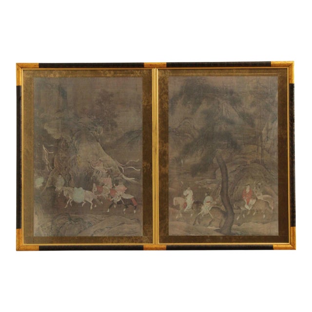 Chinese Sung Dynasty 'Tribute Horse' Vintage Reproduction Print For Sale