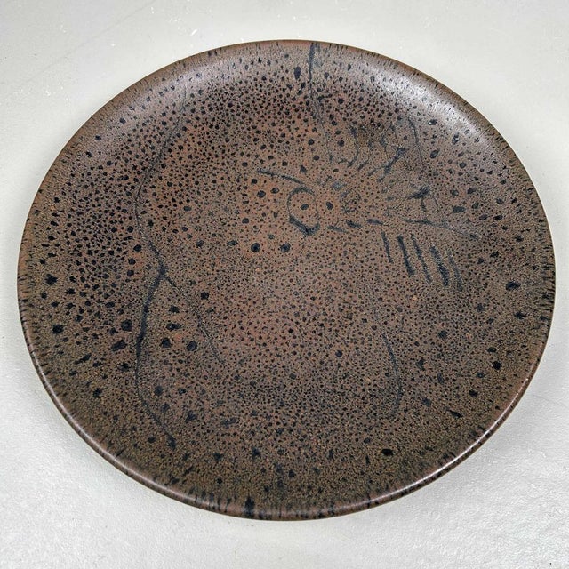 Ceramic Decorative Ceramic Plate, 1970s For Sale - Image 7 of 16