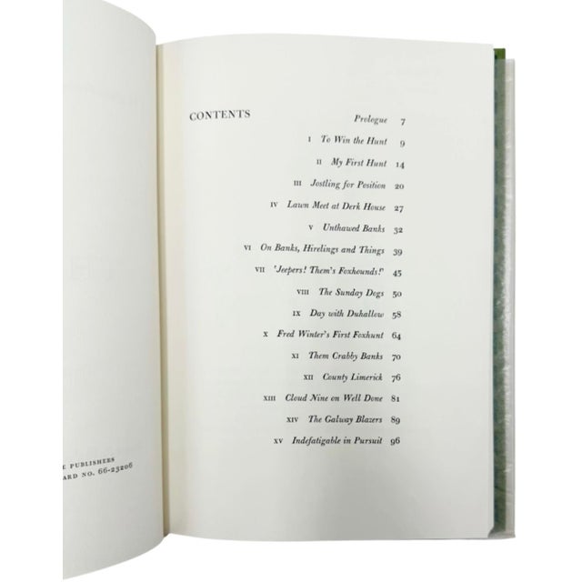 1960s To Win the Hunt: A Virginia Foxhunter in Ireland 1966 Book For Sale - Image 5 of 12