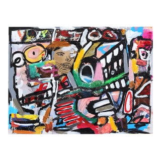 "Space Talk" Original Artwork by Jonas Fisch For Sale