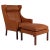 Set of Wingback Chair and Ottoman by Børge Mogensen for Fredericia For Sale