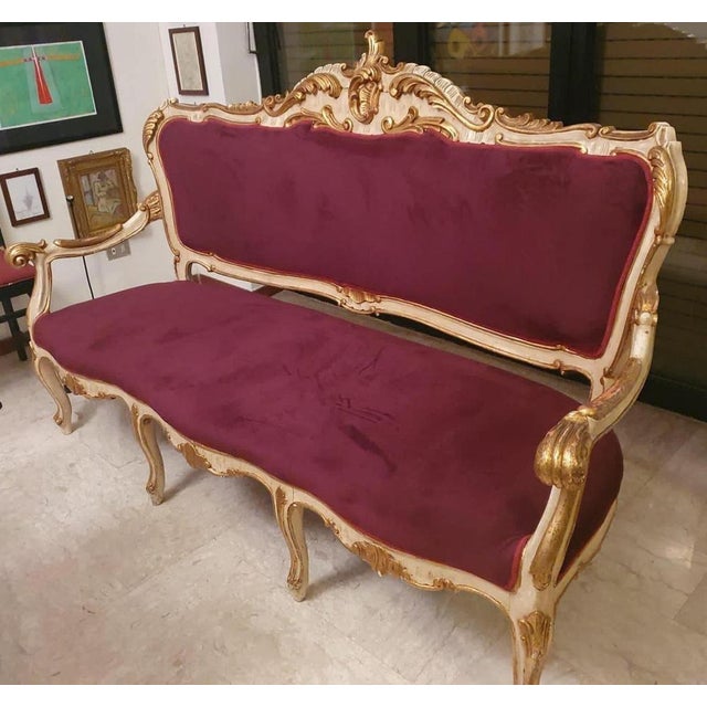 French Louis XVI Style Sofa, Late 19th Century For Sale - Image 3 of 18
